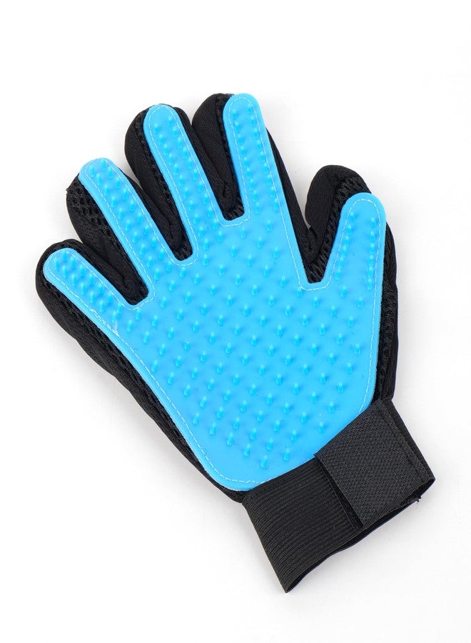 REGIIS Pet Grooming Kit, 3-Piece Set with Nail Clipper, Self-Cleaning Brush and Grooming Glove, Blue and Black - Image 5